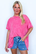 Kala Washed Drop Shoulder Relaxed Top