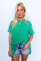 Kala Washed Drop Shoulder Relaxed Top - BACK IN STOCK