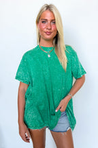 Kala Washed Drop Shoulder Relaxed Top - Madison and Mallory