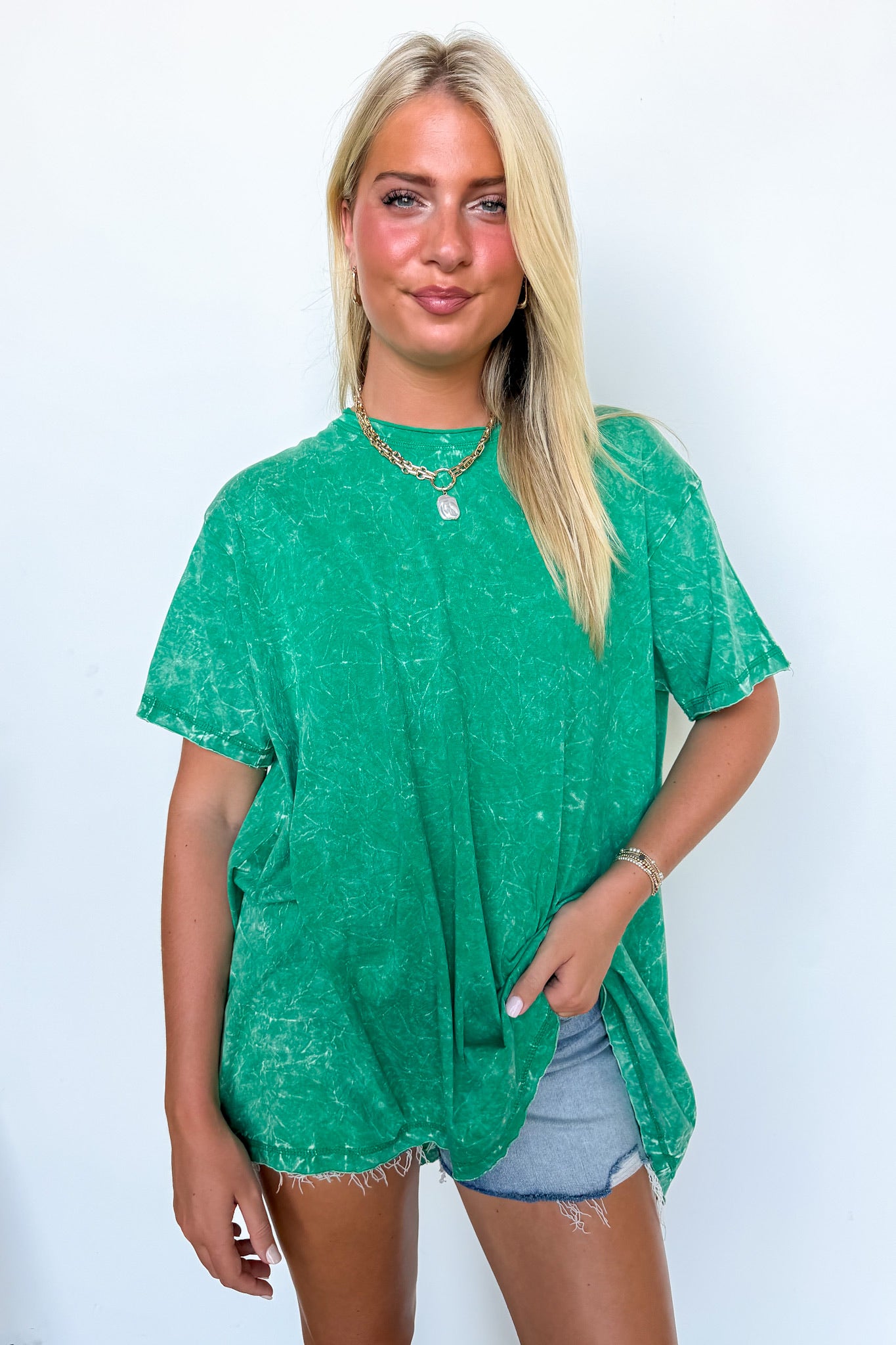 Kala Washed Drop Shoulder Relaxed Top - BACK IN STOCK