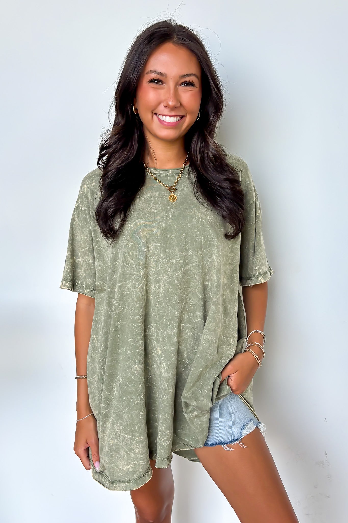 Kala Washed Drop Shoulder Relaxed Top - BACK IN STOCK