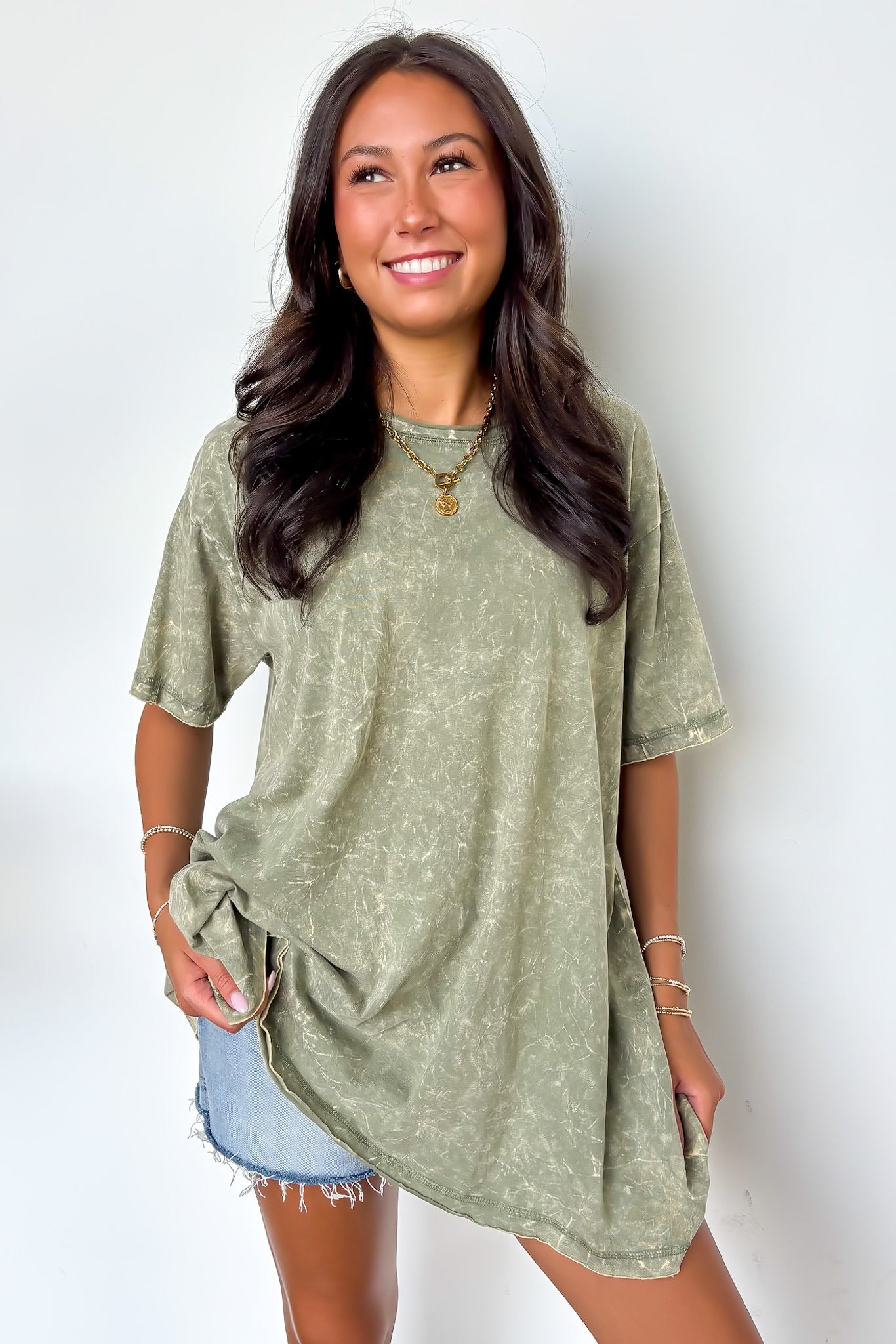 Kala Washed Drop Shoulder Relaxed Top - BACK IN STOCK