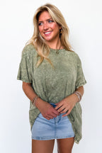 Kala Washed Drop Shoulder Relaxed Top - BACK IN STOCK