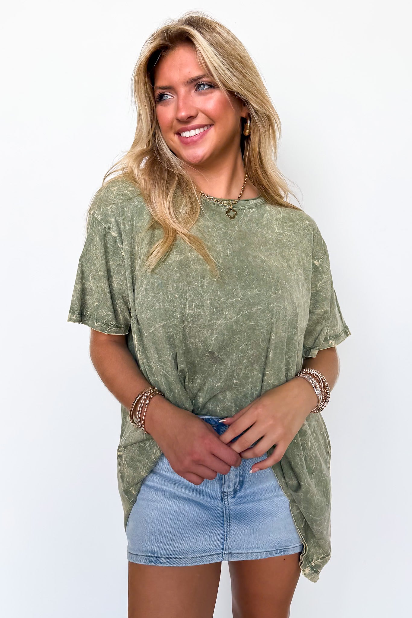 Kala Washed Drop Shoulder Relaxed Top - BACK IN STOCK