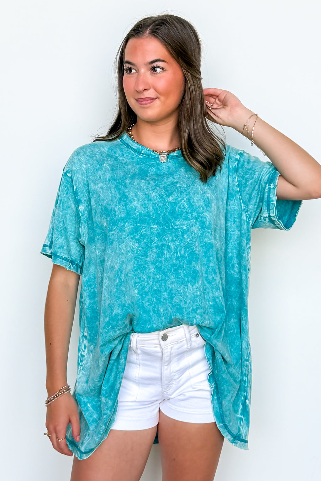 Kala Washed Drop Shoulder Relaxed Top - BACK IN STOCK