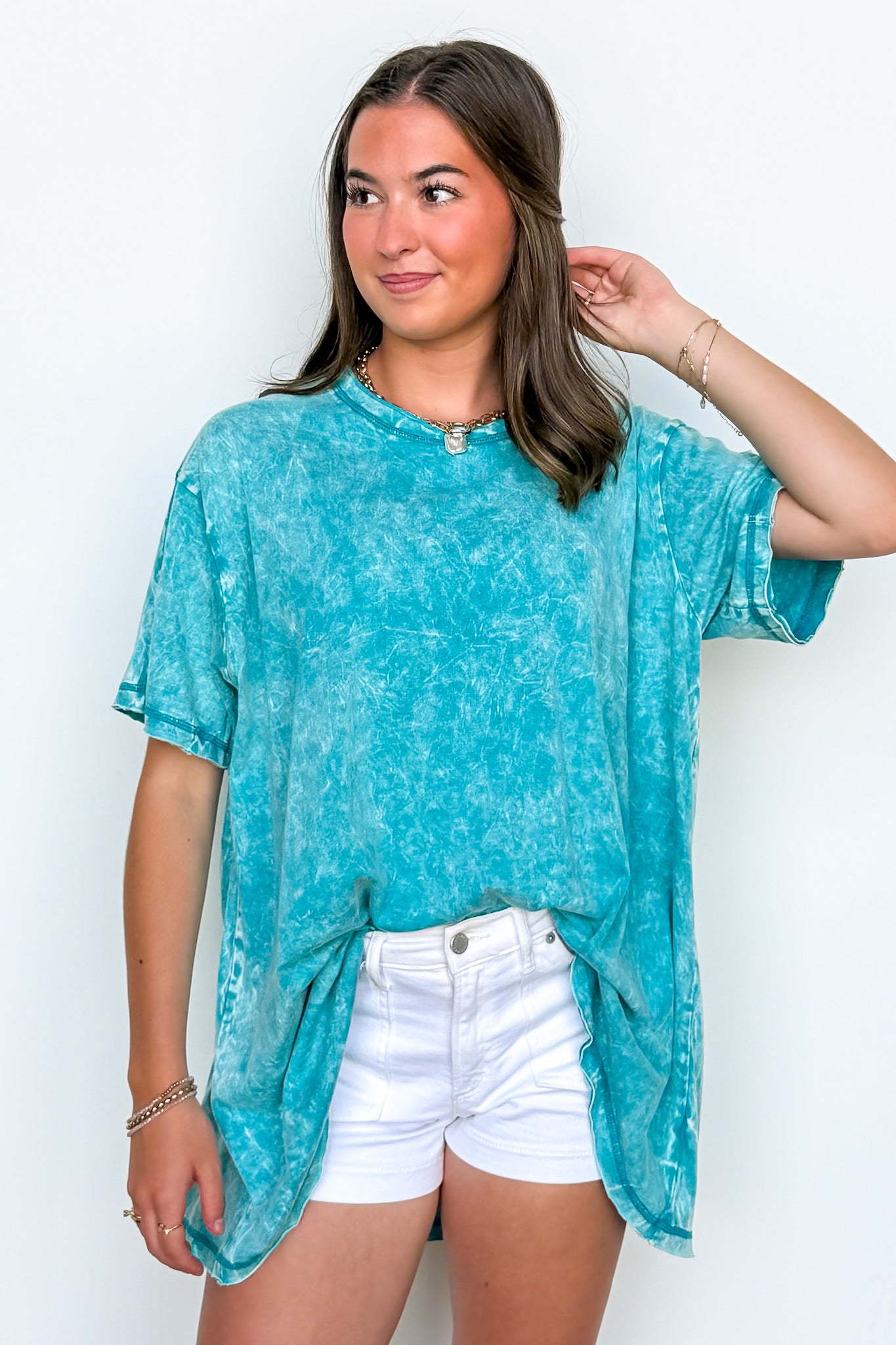 Kala Washed Drop Shoulder Relaxed Top - BACK IN STOCK