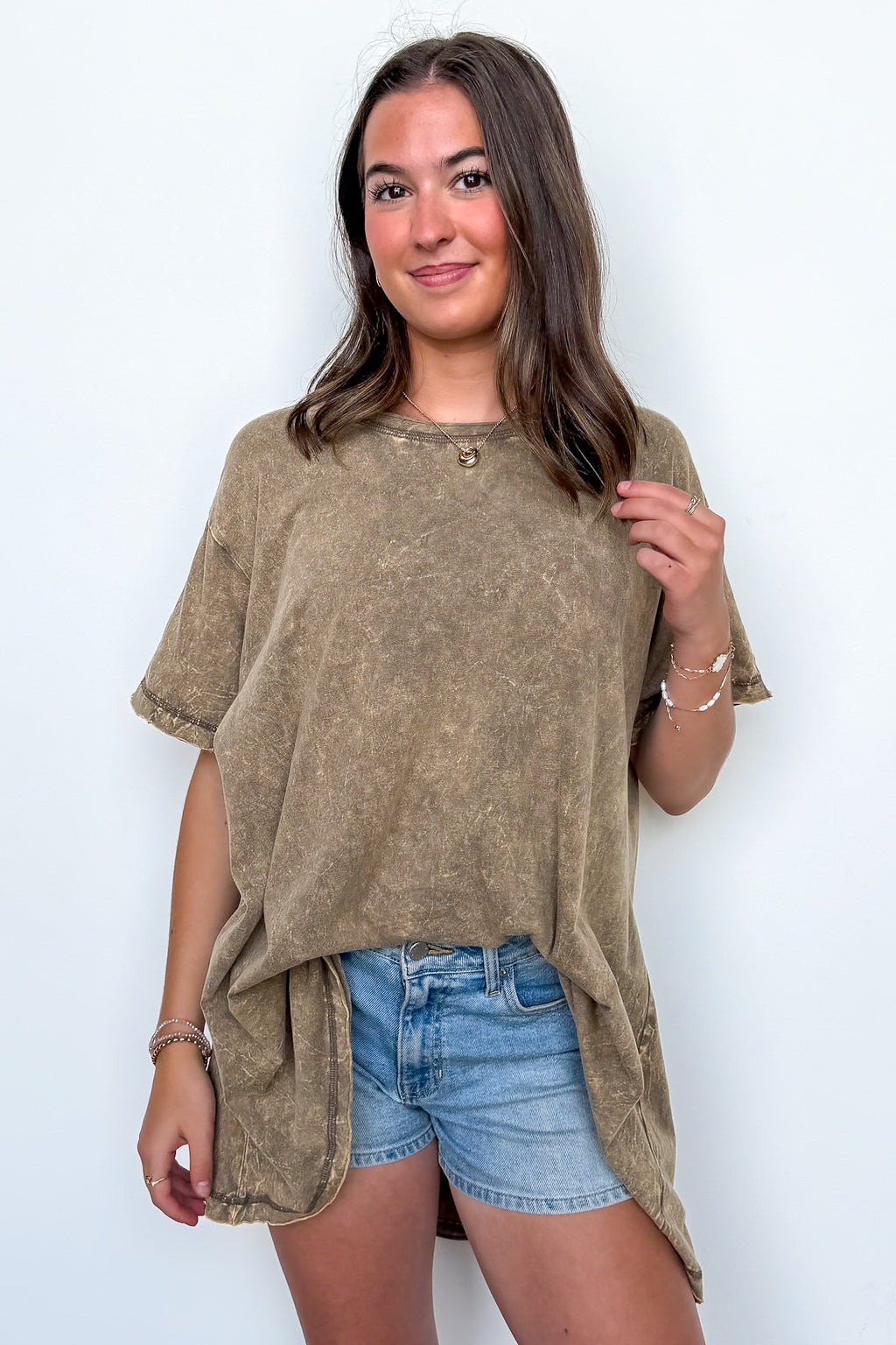 Kala Washed Drop Shoulder Relaxed Top - BACK IN STOCK
