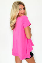  Kallieann Asymmetrical Short Sleeve Top - FINAL SALE - Madison and Mallory