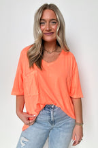  Kamree Oversized Raw Edge Pocket Top - BACK IN STOCK - Madison and Mallory