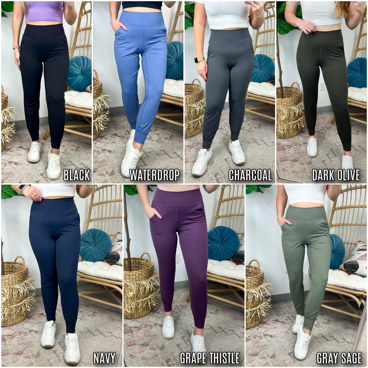  Karinna Slim Fit Active Joggers - BACK IN STOCK - Madison and Mallory