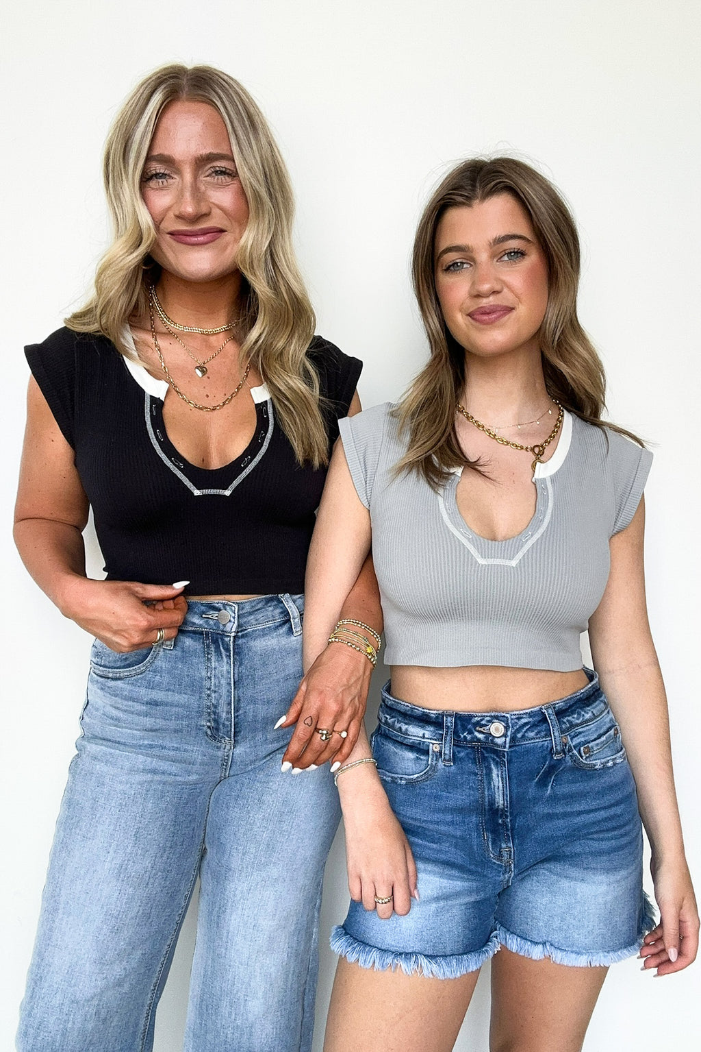 Karissa Notch Neck Ribbed Top - FINAL SALE - Madison and Mallory