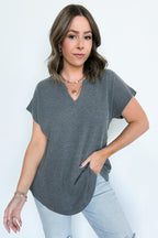 Karlan Mineral Washed Thermal Top - FINAL SALE - Madison and Mallory