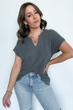 Karlan Mineral Washed Thermal Top - FINAL SALE - Madison and Mallory