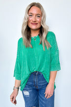  Katerinah Ribbed Drop Shoulder Top - BACK IN STOCK - Madison and Mallory