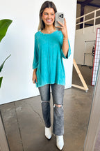  Katerinah Ribbed Drop Shoulder Top - BACK IN STOCK - Madison and Mallory