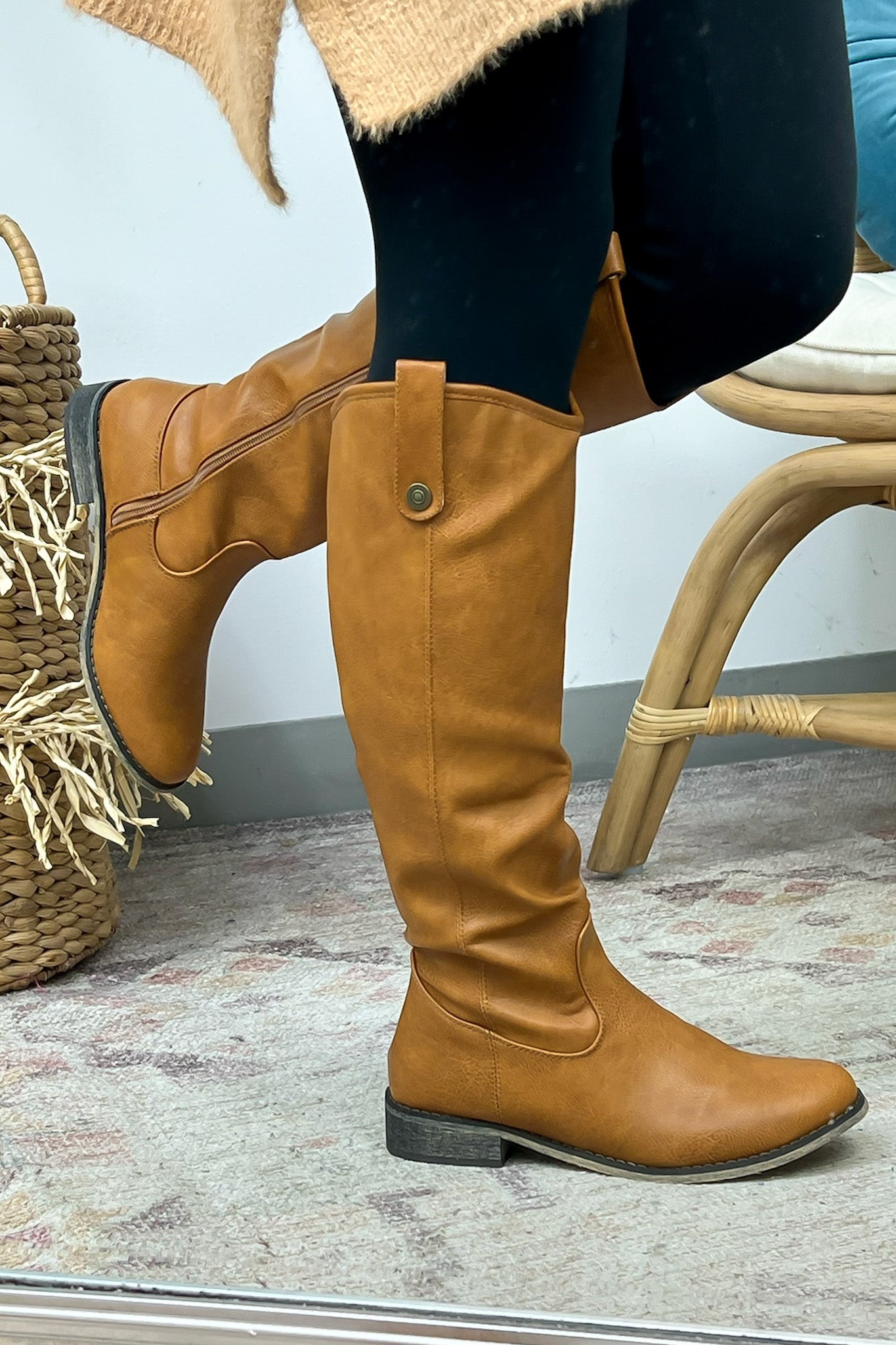  Kaylene Faux Leather Tall Boots - FINAL SALE - Madison and Mallory