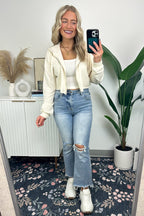 Kayye Cropped Zip Hooded Jacket - FINAL SALE - Madison and Mallory