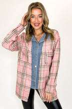 Kensington Denim and Plaid Contrast Top - FINAL SALE - Madison and Mallory