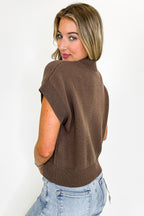 Key to Charm Graphic Knit Short Sleeve Sweater - FINAL SALE - Madison and Mallory