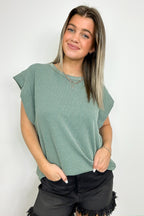 Kimmia Ribbed Knit Dolman Top - FINAL SALE - Madison and Mallory