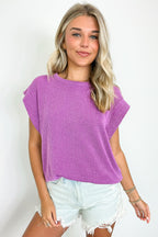 Kimmia Ribbed Knit Dolman Top - FINAL SALE - Madison and Mallory