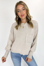 Knit Intentions Front Pocket Sweater - FINAL SALE - Madison and Mallory