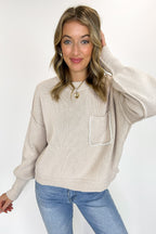 Knit Intentions Front Pocket Sweater - FINAL SALE - Madison and Mallory