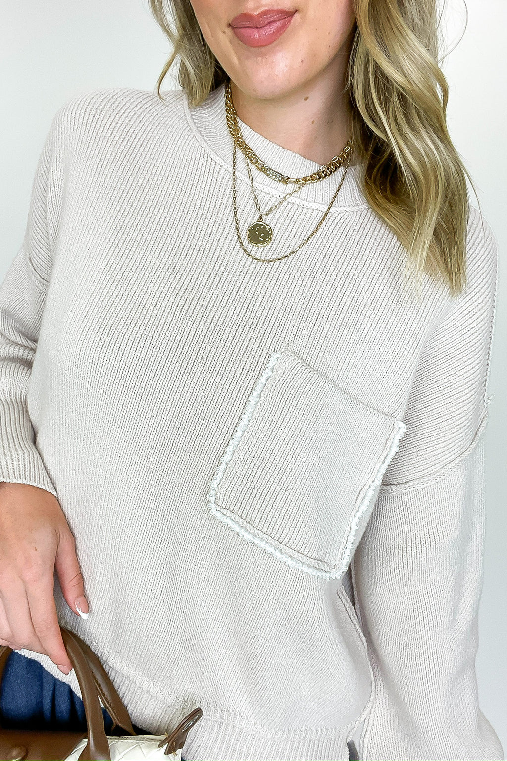 Knit Intentions Front Pocket Sweater - FINAL SALE - Madison and Mallory