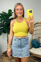 Knock Out Ribbed Halter Top - FINAL SALE - Madison and Mallory