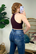 Knock Out Ribbed Halter Top - FINAL SALE - Madison and Mallory