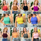  Knock Out Ribbed Halter Top - Madison and Mallory