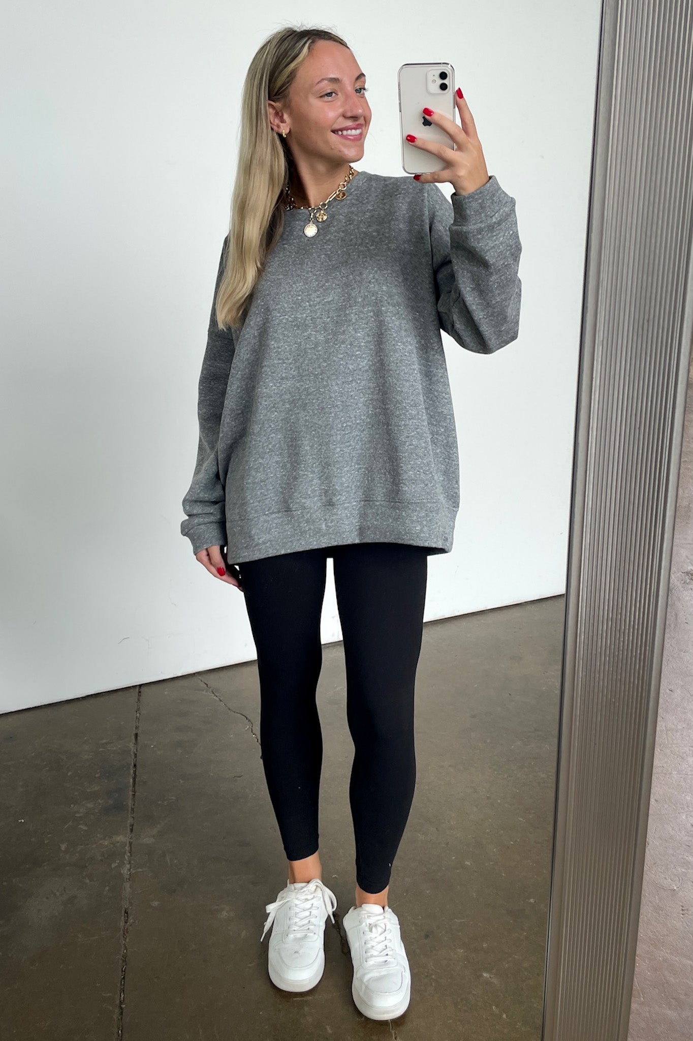  Korina Heathered Knit Oversized Sweatshirt - BACK IN STOCK - Madison and Mallory