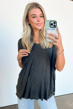 Krystle V-Neck Front Pocket Top - Madison and Mallory