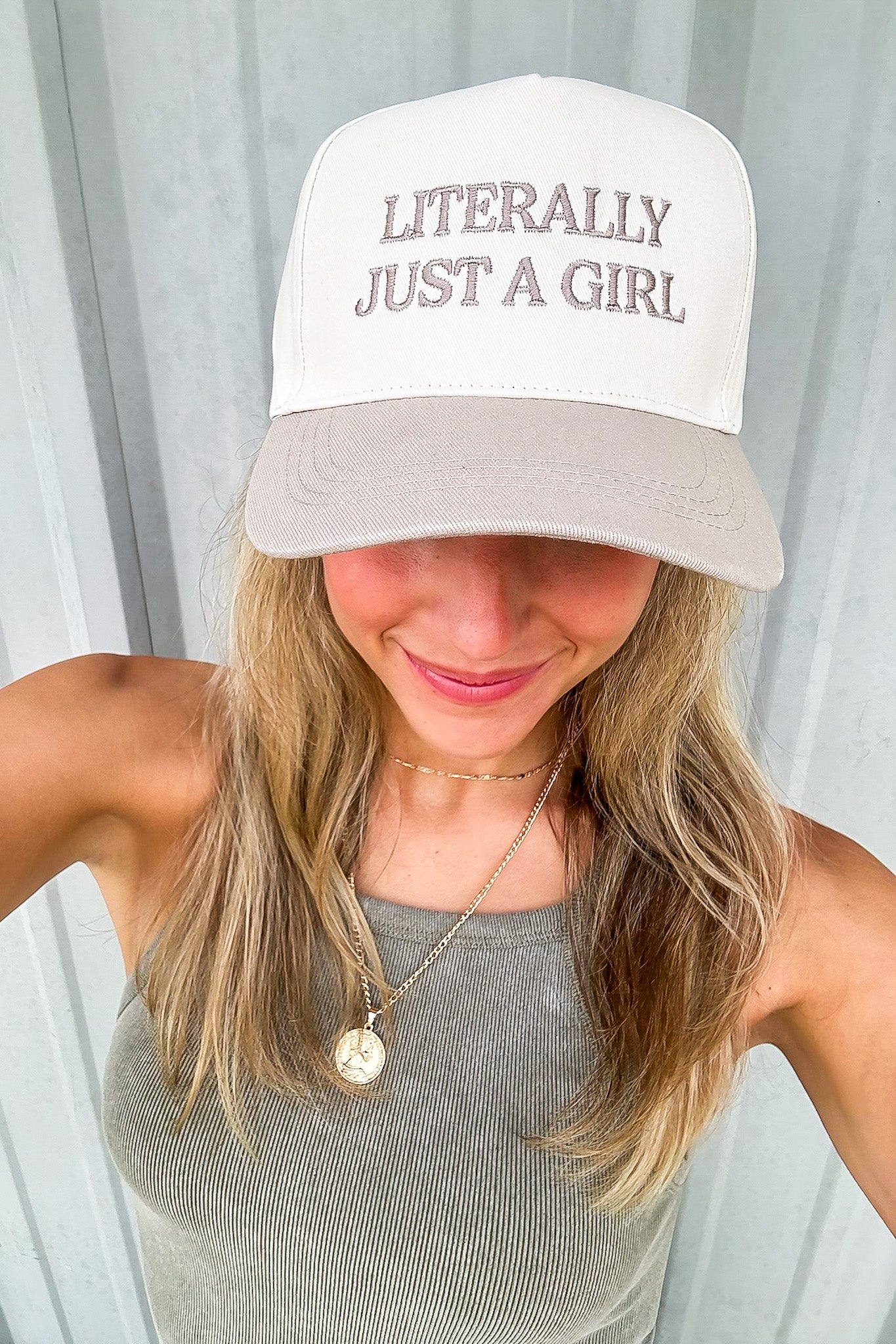 LITERALLY JUST A GIRL Graphic Hat - Madison and Mallory
