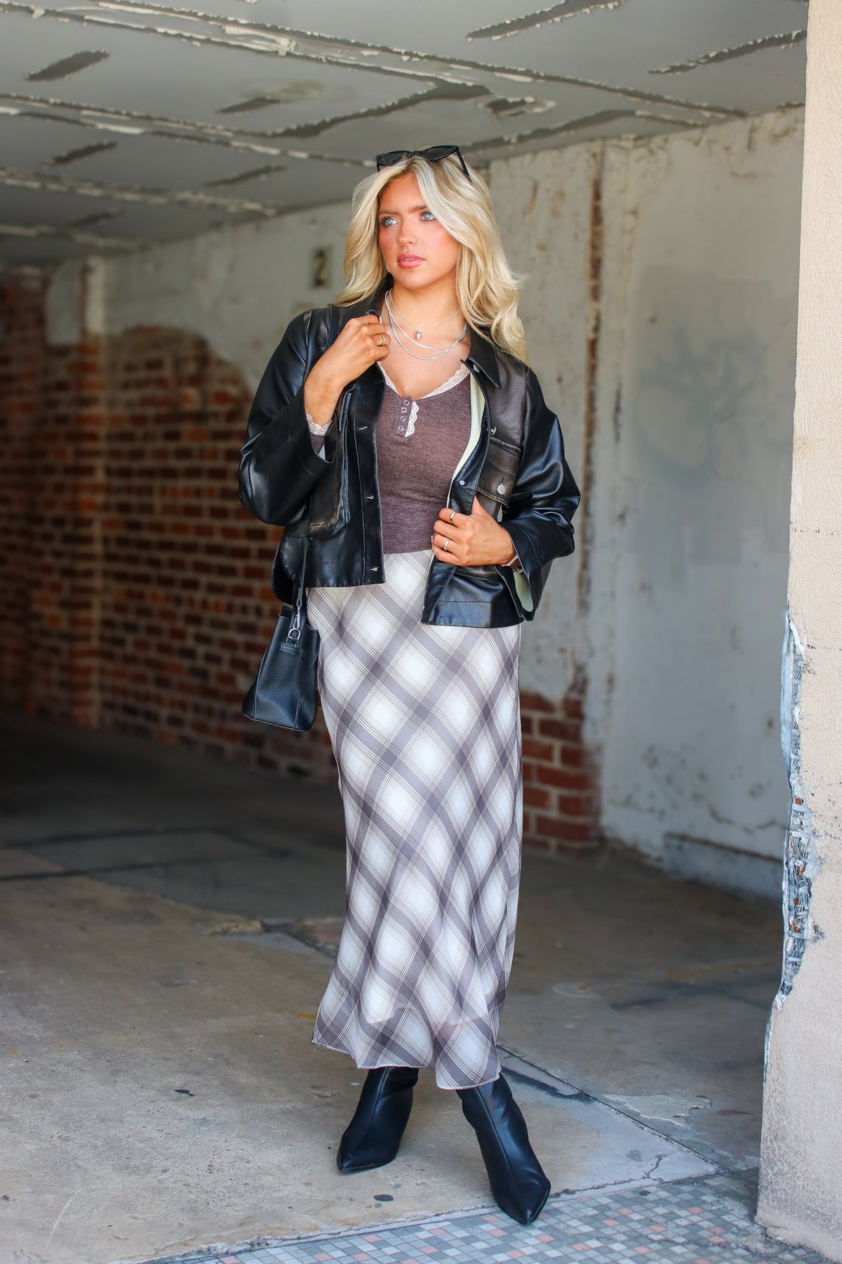 Lace Darling Henley Button Top