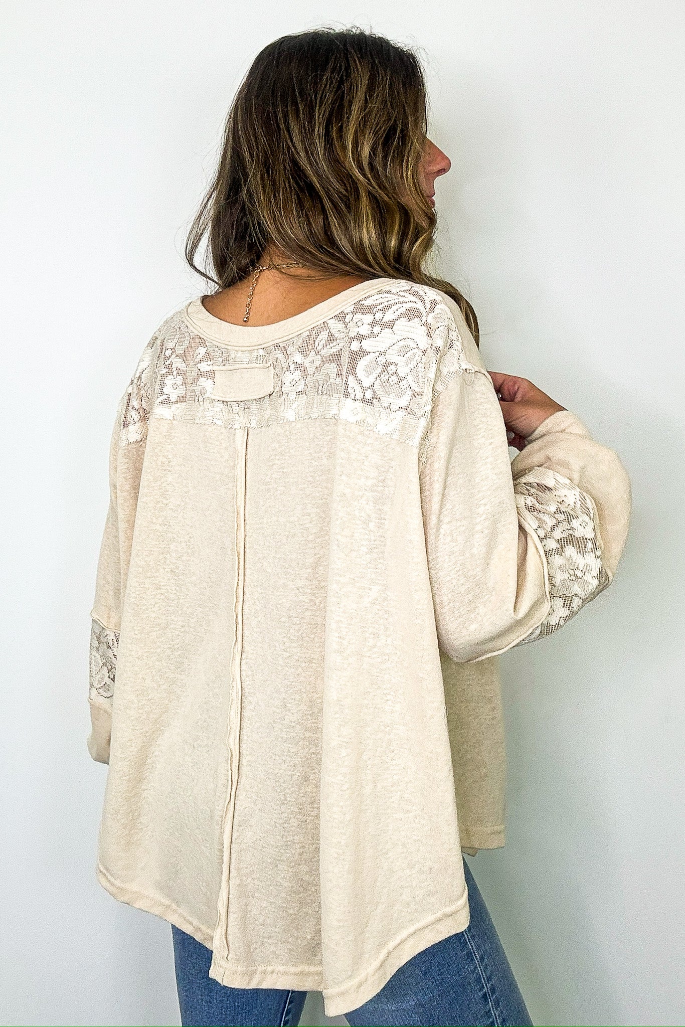 Lace Reverie V-Neck Top - Madison and Mallory