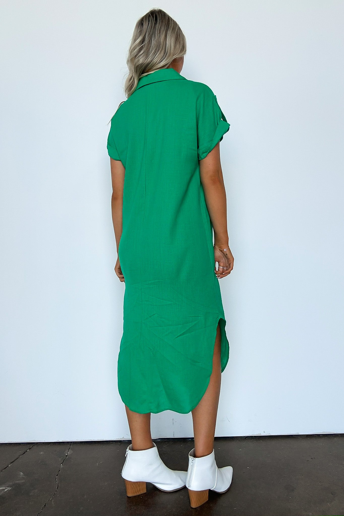  Larissah Button Down Midi Dress - FINAL SALE - Madison and Mallory