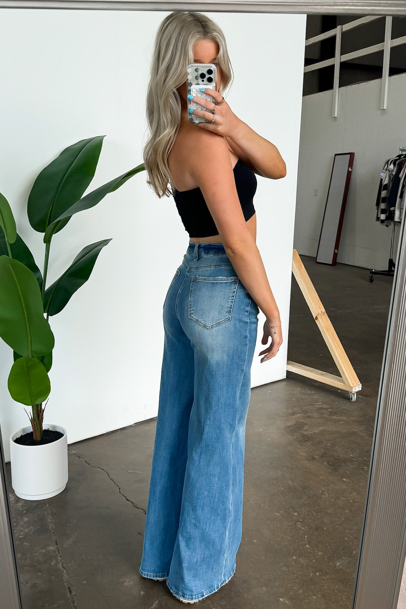  Laveson High Rise Super Wide Leg Jeans - Madison and Mallory