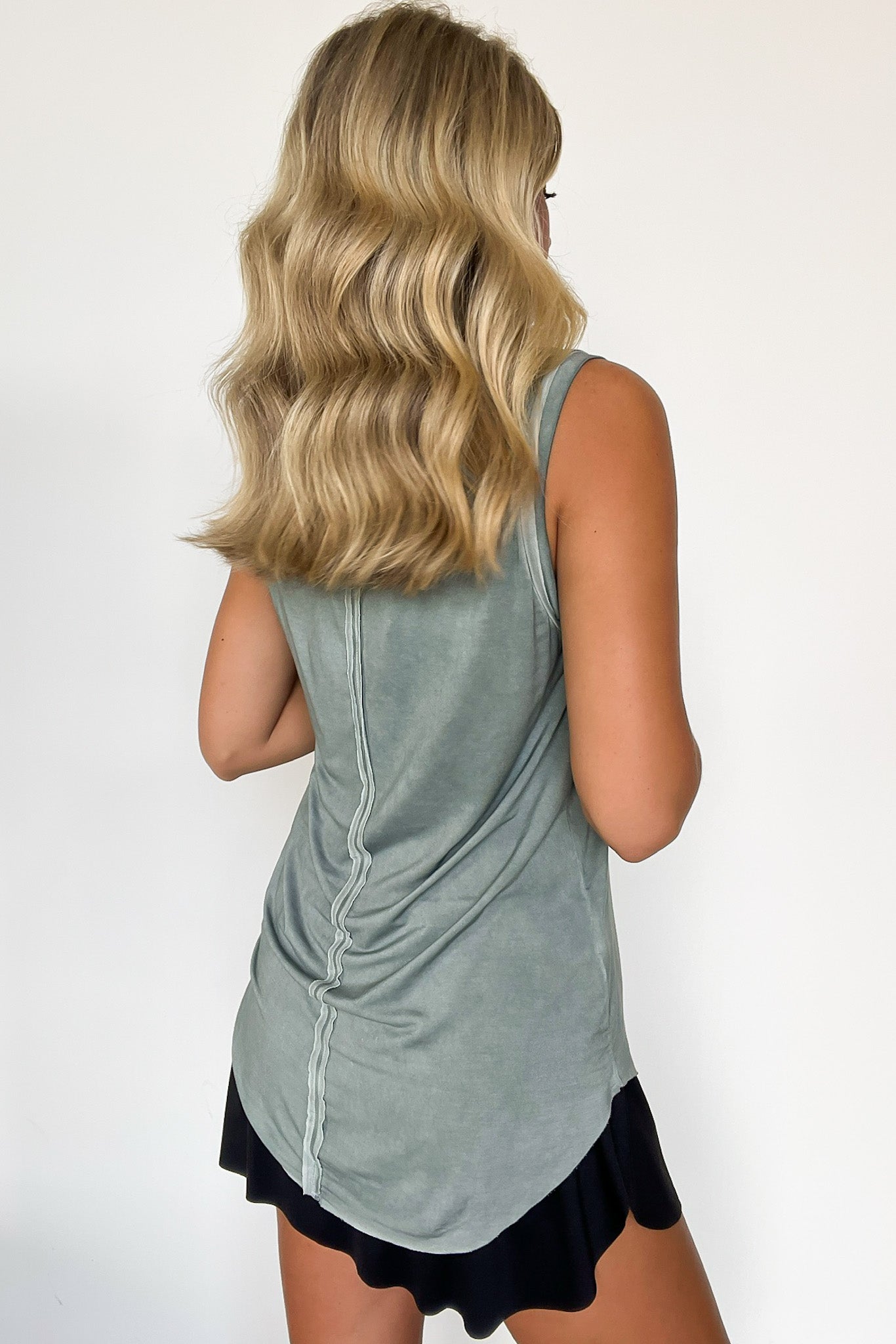  Lazy Day Mineral Wash Relaxed Tank Top - FINAL SALE - Madison and Mallory