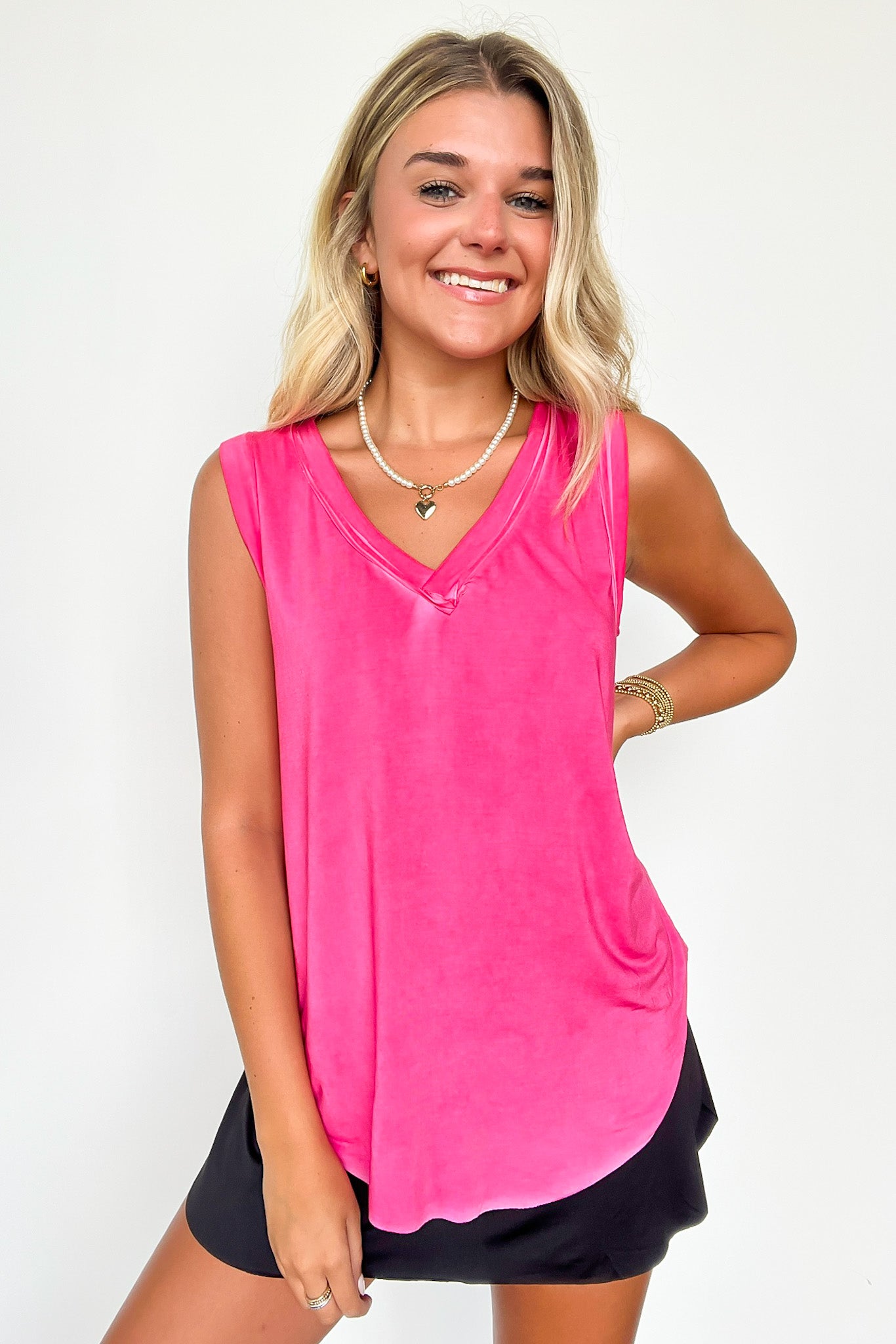  Lazy Day Mineral Wash Relaxed Tank Top - FINAL SALE - Madison and Mallory