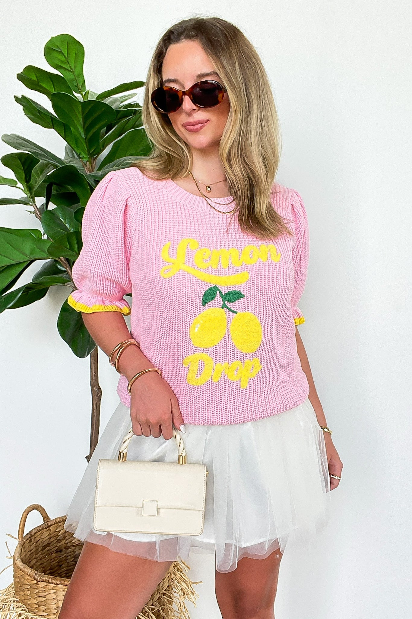 Lemon Drop Club Graphic Knit Sweater - Madison and Mallory
