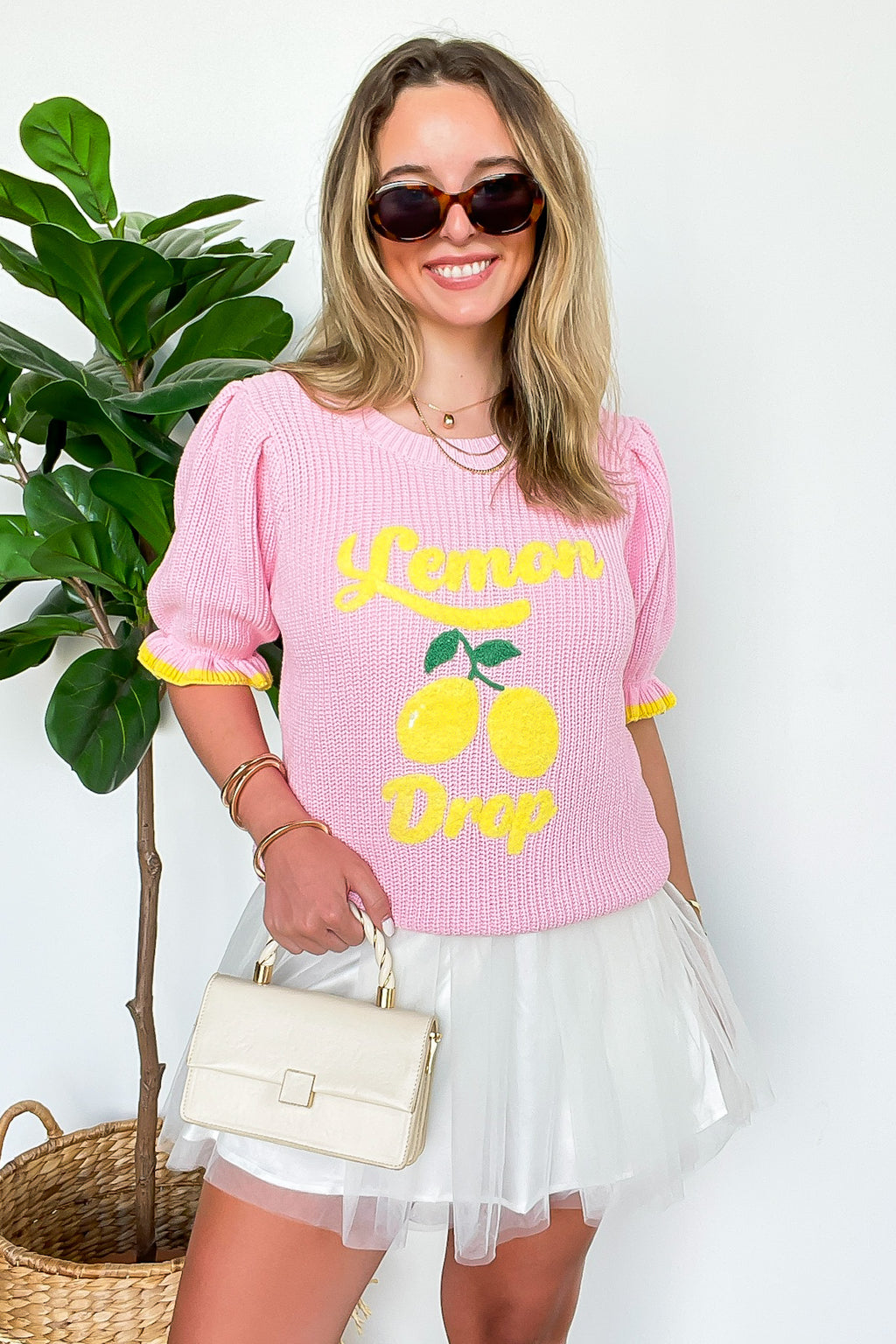 Lemon Drop Club Graphic Knit Sweater - Madison and Mallory