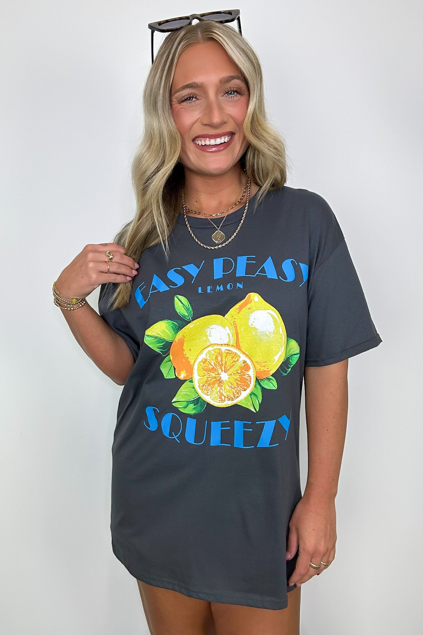  Lemon Squeezy Oversized Graphic Tee - Madison and Mallory