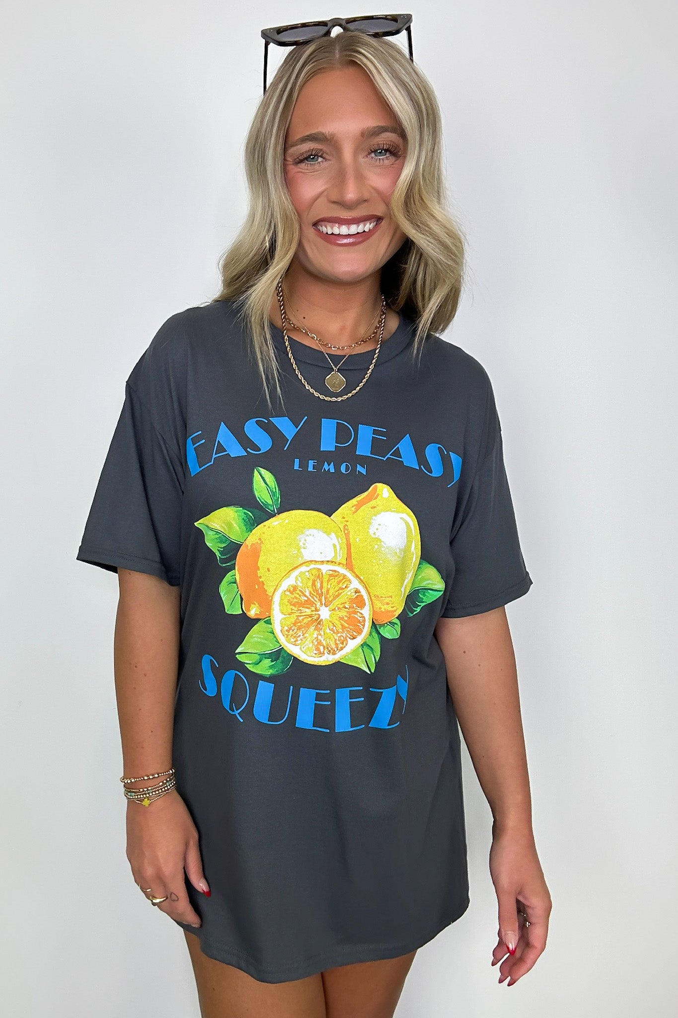  Lemon Squeezy Oversized Graphic Tee - Madison and Mallory