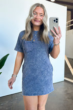  Leonia Short Sleeve Pocket T-Shirt Dress - BACK IN STOCK - Madison and Mallory