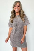  Leonia Short Sleeve Pocket T-Shirt Dress - BACK IN STOCK - Madison and Mallory