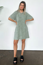  Leonia Short Sleeve Pocket T-Shirt Dress - BACK IN STOCK - Madison and Mallory