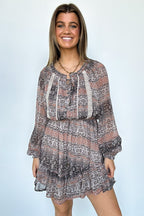 Lerissa Boho Print Dress - FINAL SALE - Madison and Mallory