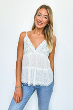 Ivory Multi / S Lianna Flowy Tank Top - FINAL SALE - Madison and Mallory