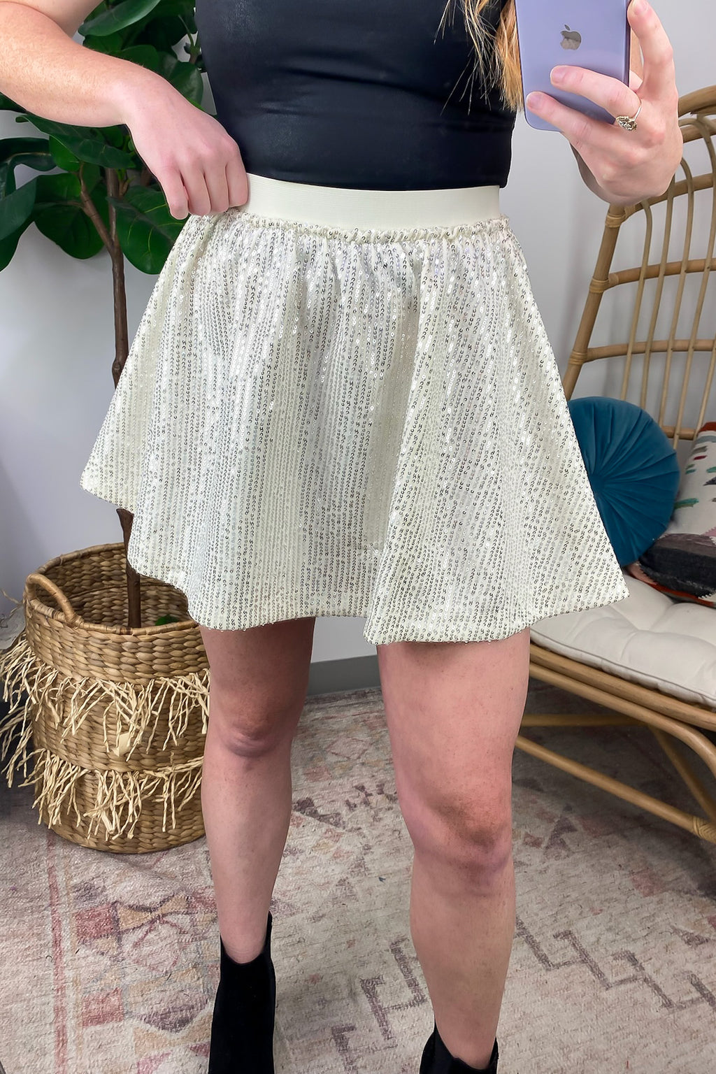  Light Up the Sky Sequin Skirt - FINAL SALE - Madison and Mallory